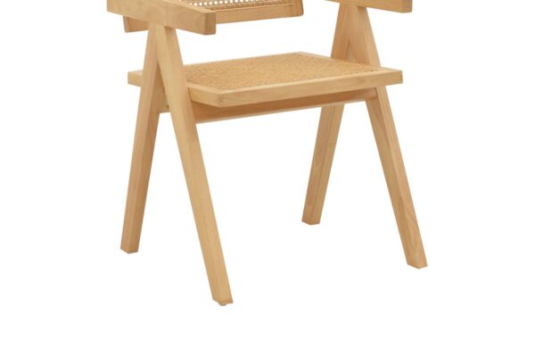 Πολυθρόνα Kalen pakoworld φυσικό rubberwood 52x59x79εκ 263-000022