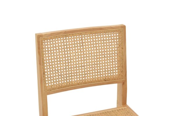 Καρέκλα Brenin pakoworld φυσικό rubberwood 45x56x82εκ 263-000023
