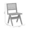 Καρέκλα Brenin pakoworld φυσικό rubberwood 45x56x82εκ 263-000023