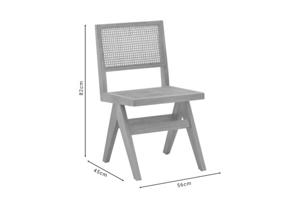 Καρέκλα Brenin pakoworld φυσικό rubberwood 45x56x82εκ 263-000023