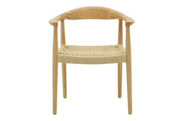 Πολυθρόνα Juvan pakoworld φυσικό rubberwood 64x53x77εκ 263-000024