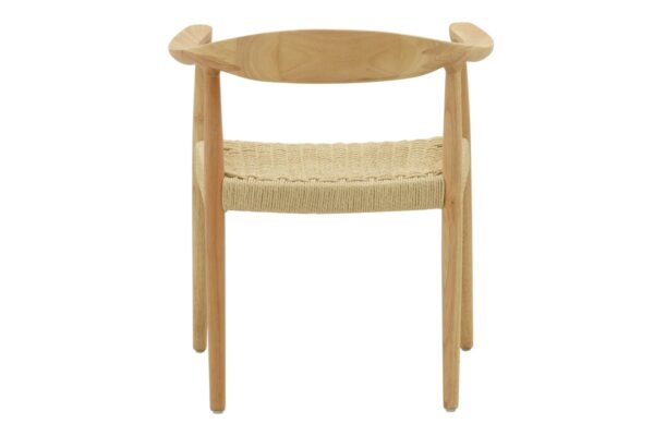 Πολυθρόνα Juvan pakoworld φυσικό rubberwood 64x53x77εκ 263-000024