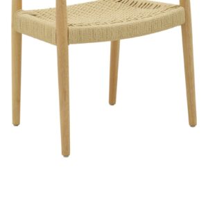 Πολυθρόνα Juvan pakoworld φυσικό rubberwood 64x53x77εκ 263-000024