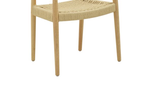 Πολυθρόνα Juvan pakoworld φυσικό rubberwood 64x53x77εκ 263-000024