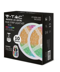 Σετ (2×5 μέτρα) Εύκαμπτης Ταινίας LED 4.8W V-TAC IP20 Πολύχρωμη RGB – 2630