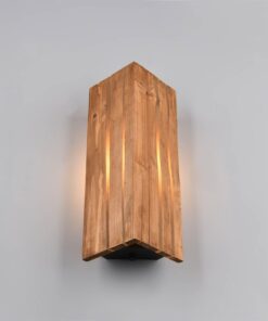 Επιτοίχιο Φωτιστικό σε σχήμα Γωνίας με Φυσικό Ξύλο KARUNI 1x E14 Trio Lighting – 263300130