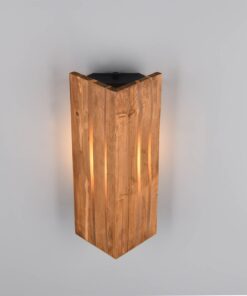 Επιτοίχιο Φωτιστικό σε σχήμα Γωνίας με Φυσικό Ξύλο KARUNI 1x E14 Trio Lighting – 263300130