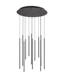 IDEAL LUX Κρεμαστό Φωτιστικό Οροφής FO LED 25W 3000K Μαύρου Χρώματος – 263434