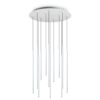 IDEAL LUX Κρεμαστό Φωτιστικό Οροφής FO LED 25W 3000K Ασημένιου Χρώματος – 263441