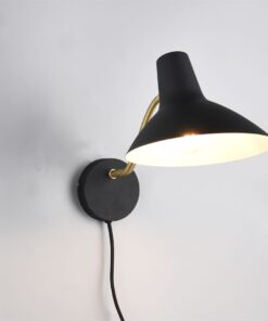 Φωτιστικό Τοίχου Μαύρο-Χρυσό Μεταλλικό TRAVELLER 1xE27 Trio Lighting – 263470180