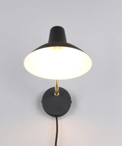 Φωτιστικό Τοίχου Μαύρο-Χρυσό Μεταλλικό TRAVELLER 1xE27 Trio Lighting – 263470180