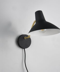 Φωτιστικό Τοίχου Μαύρο-Χρυσό Μεταλλικό TRAVELLER 1xE27 Trio Lighting – 263470180
