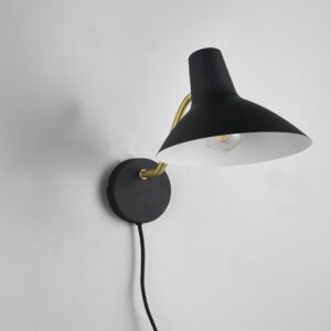 Φωτιστικό Τοίχου Μαύρο-Χρυσό Μεταλλικό TRAVELLER 1xE27 Trio Lighting – 263470180