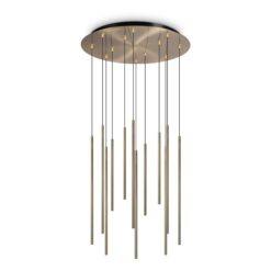 IDEAL LUX Κρεμαστό Φωτιστικό FO LED 25W 3000K Ορείχαλκου – 263663