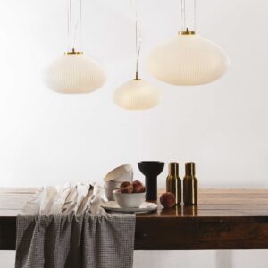 IDEAL LUX Κρεμαστό Φωτιστικό PLISSE 1XE27 Χρυσού Χρώματος – 264547