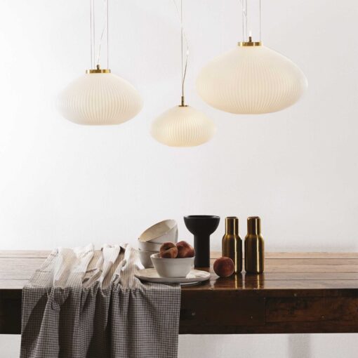 IDEAL LUX Κρεμαστό Φωτιστικό PLISSE 1XE27 Χρυσού Χρώματος – 264547