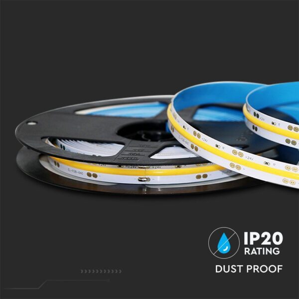 Tαινία LED COB DC:24V 12W/m IP20 6000K Ψυχρό λευκό V-TAC – 2651