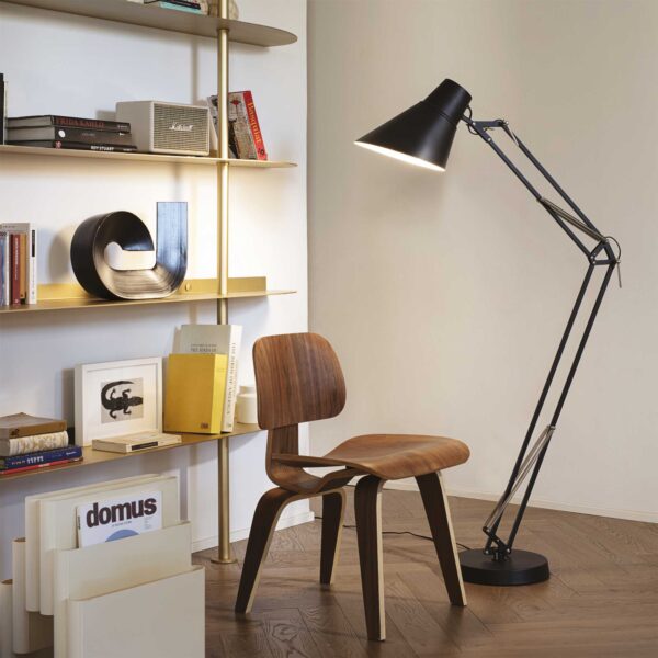 IDEAL LUX Φωτιστικό Δαπέδου SALLY 1xE27 Μαύρου Χρώματος – 265315