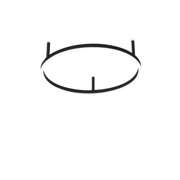IDEAL LUX Φωτιστικό Οροφής ORACLE SLIM LED 32W 3000K Μαύρου Χρώματος - 265988