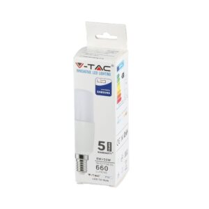 LED Λάμπα E14 T37 8W V-TAC Samsung Chip Θερμό Λευκό 3000K – 267