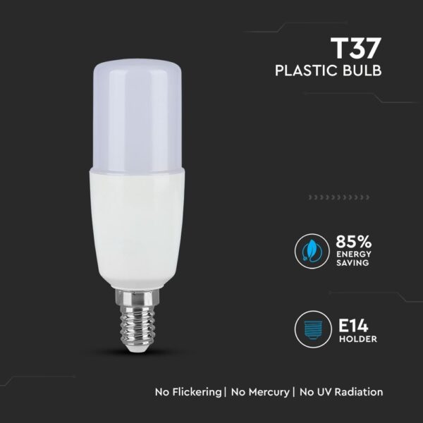 LED Λάμπα E14 T37 8W V-TAC Samsung Chip Θερμό Λευκό 3000K – 267