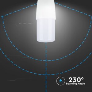 LED Λάμπα E14 T37 8W V-TAC Samsung Chip Θερμό Λευκό 3000K – 267
