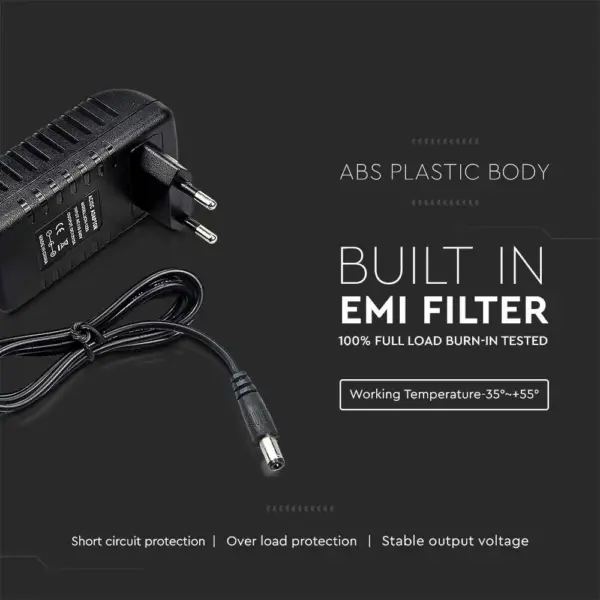 Τροφοδοτικό για LED 30W 12V IP44 Πλαστικό V-TAC – 2671