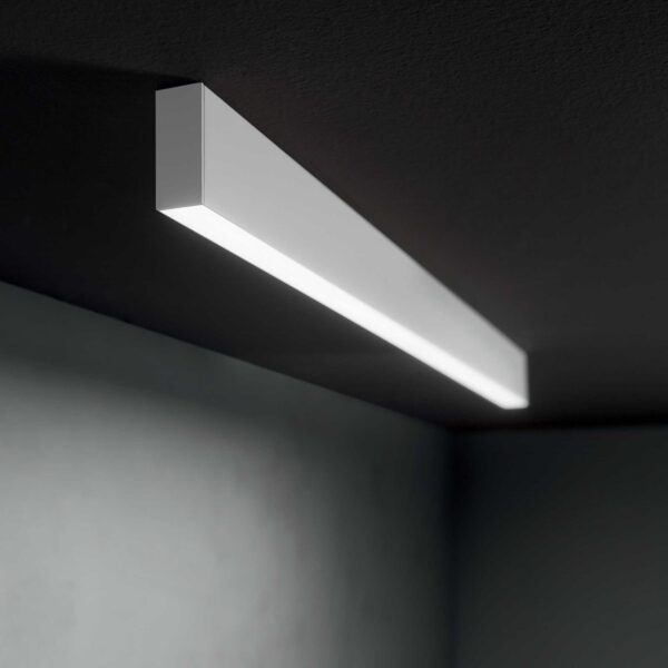 IDEAL LUX Κρεμαστό Φωτιστικό Οροφής STEEL LED 36W 3000K Λευκού Χρώματος – 267128