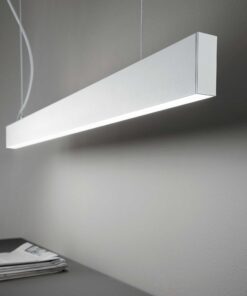 IDEAL LUX Κρεμαστό Φωτιστικό Οροφής STEEL LED 36W 3000K Λευκού Χρώματος – 267128