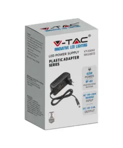 Τροφοδοτικό για LED 42W 12V IP44 Πλαστικό V-TAC – 2672