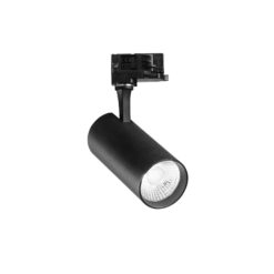 IDEAL LUX Φωτιστικό Σποτ Τριφασικής Ράγας 4 Καλωδίων FOX LED 25W 4000K Μαύρου Χρώματος – 267791