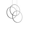 IDEAL LUX Κρεμαστό Φωτιστικό FRAME LED 82W 3000K Μαύρου Χρώματος – 269337