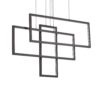 IDEAL LUX Κρεμαστό Φωτιστικό FRAME LED 93W 3000K Μαύρου Χρώματος – 269382
