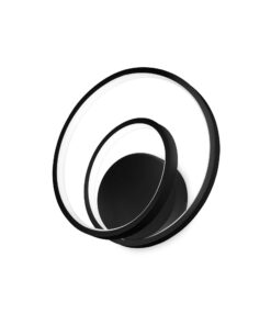 IDEAL LUX Επιτοίχιο Φωτιστικό OZ AP LED 28W 3000K Μαύρου Χρώματος – 304496