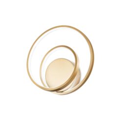 IDEAL LUX Επιτοίχιο Φωτιστικό OZ AP LED 28W 3000K Χρυσού Χρώματος – 304502