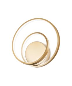 IDEAL LUX Επιτοίχιο Φωτιστικό OZ AP LED 28W 3000K Χρυσού Χρώματος – 304502