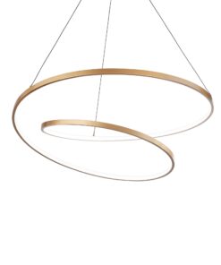 IDEAL LUX Κρεμαστό Φωτιστικό OZ SP LED 48W 3000K Χρυσού Χρώματος – 269443