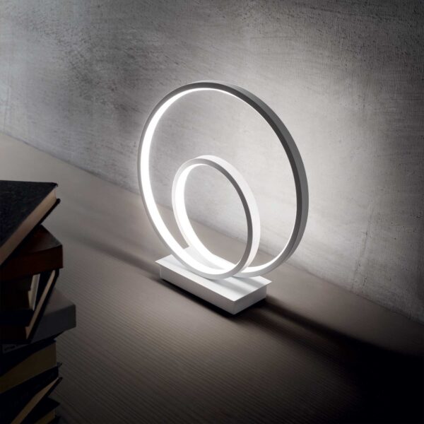 IDEAL LUX Επιτραπέζιο Φωτιστικό OZ TL LED 23W 3000K Λευκού Χρώματος – 269474