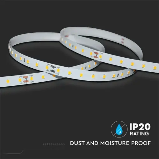 LED Ταινία 4W V-TAC Dimmable 24V 800lm/m CRI >90 Θερμό 3000K 5 Μέτρα – 2696