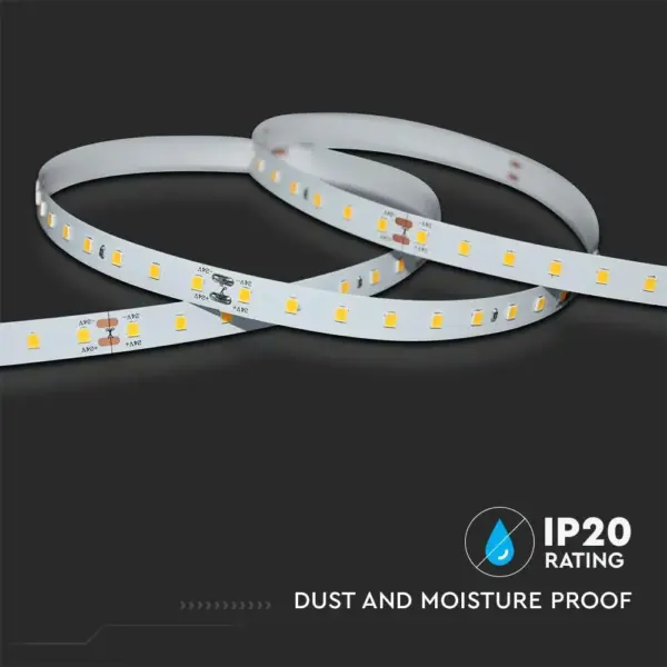 LED Ταινία 4W V-TAC Dimmable 24V 800lm/m CRI >90 Θερμό 3000K 5 Μέτρα – 2696