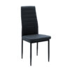 Καρέκλα Parker pakoworld PU ανθρακί-μαύρο πόδι 42x48x98εκ 270-000002