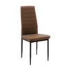 Καρέκλα Parker pakoworld PU cappuccino-μαύρο πόδι 42x48x98εκ  270-000003