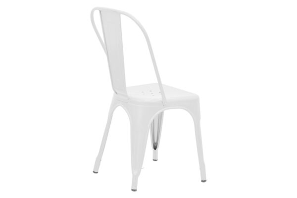 Καρέκλα Utopia pakoworld λευκό μέταλλο 44x44x85εκ 270-000007