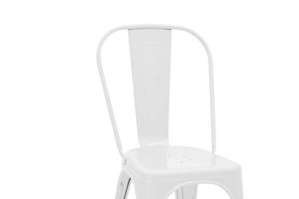 Καρέκλα Utopia pakoworld λευκό μέταλλο 44x44x85εκ 270-000007
