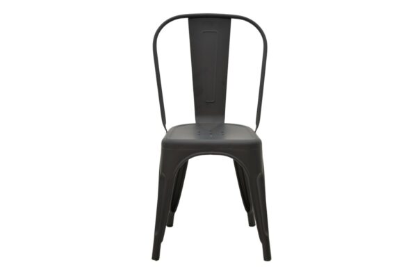 Καρέκλα Utopia pakoworld μέταλλο μαύρο ματ 44x44x85εκ 270-000009