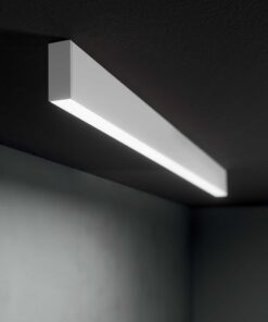 IDEAL LUX Κρεμαστό Φωτιστικό Οροφής STEEL LED 36W 4000K Λευκού Χρώματος – 270203