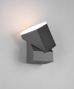 Φωτιστικό Τοίχου Trio Lighting AVON LED, 7W · 800lm, 3000K Ανθρακί Χυτό Αλουμίνιο περιστρεφόμενο IP54 – 270660142