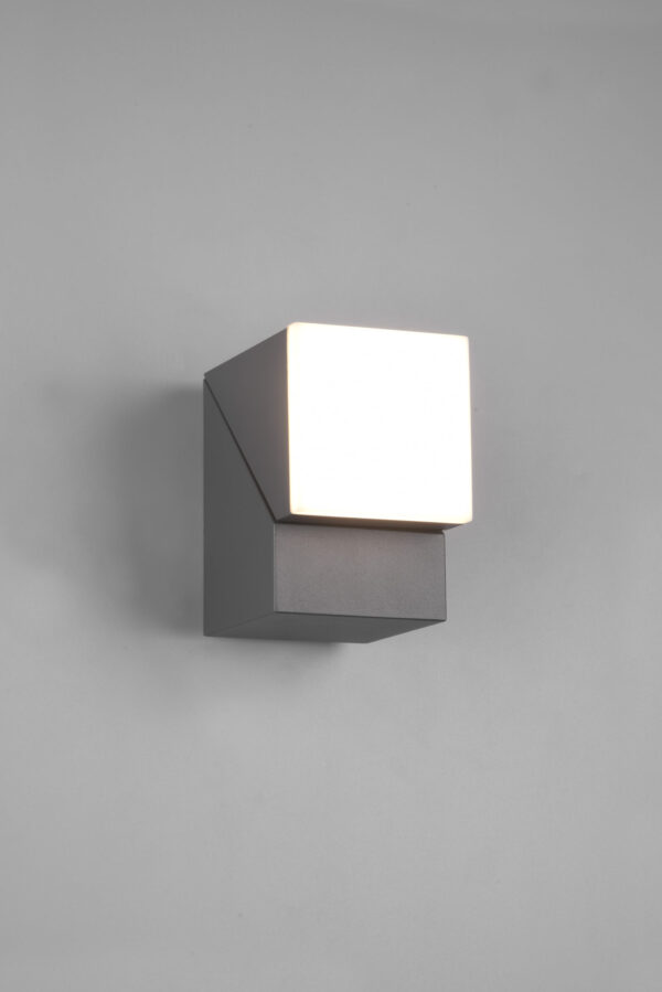 Φωτιστικό Τοίχου Trio Lighting AVON   LED, 7W · 800lm, 3000K Ανθρακί Χυτό Αλουμίνιο περιστρεφόμενο IP54  – 270660142