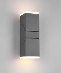 Φωτιστικό Τοίχου Up-Down Περιστρεφόμενο Ανθρακί AVON LED 14W 1600lm 3000K IP54 Trio Lighting – 270660242