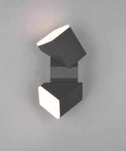 Φωτιστικό Τοίχου Up-Down Περιστρεφόμενο Ανθρακί AVON LED 14W 1600lm 3000K IP54 Trio Lighting – 270660242